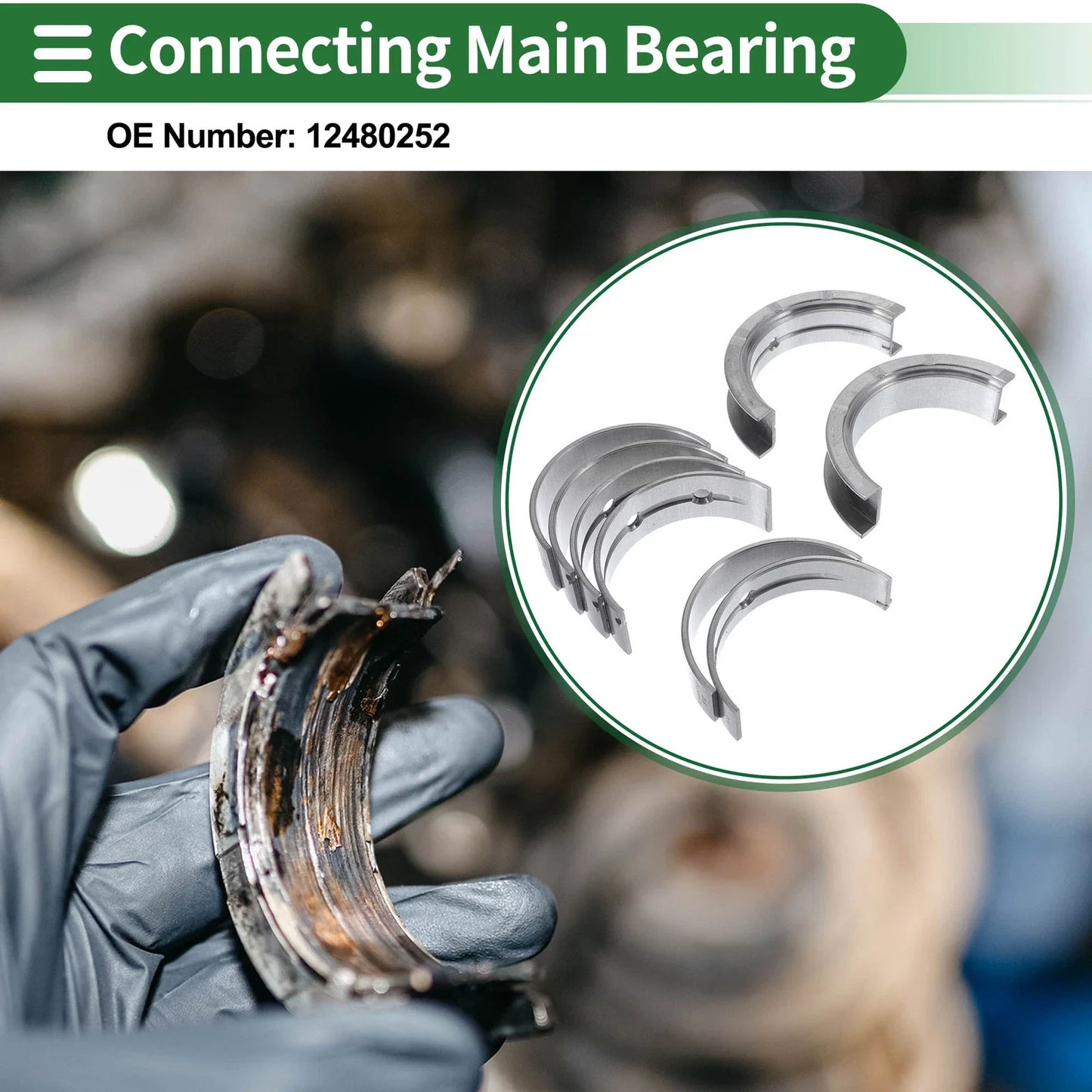 Main Bearing Set for Chevrolet Equinox 2005-2009 (8 Pcs)