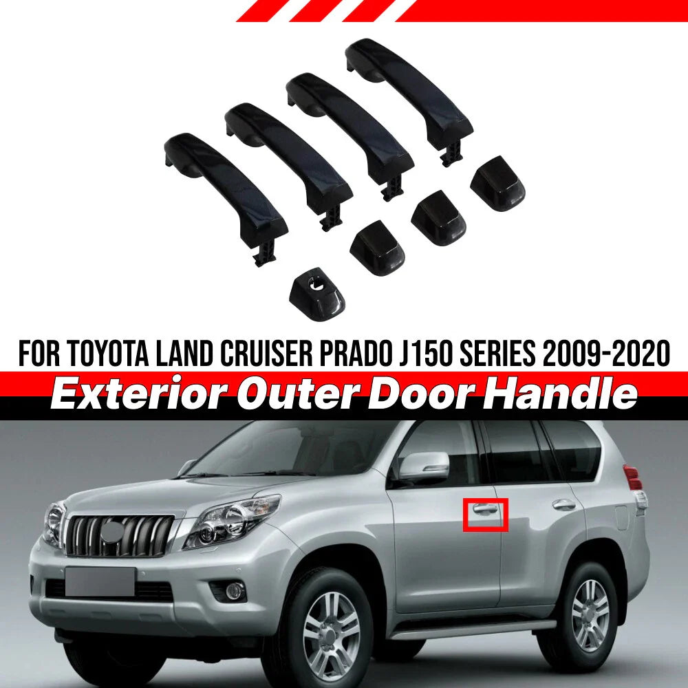 Exterior Outer Door Handle / 1x / Toyota Land Cruiser Prado for (2009–2020)
