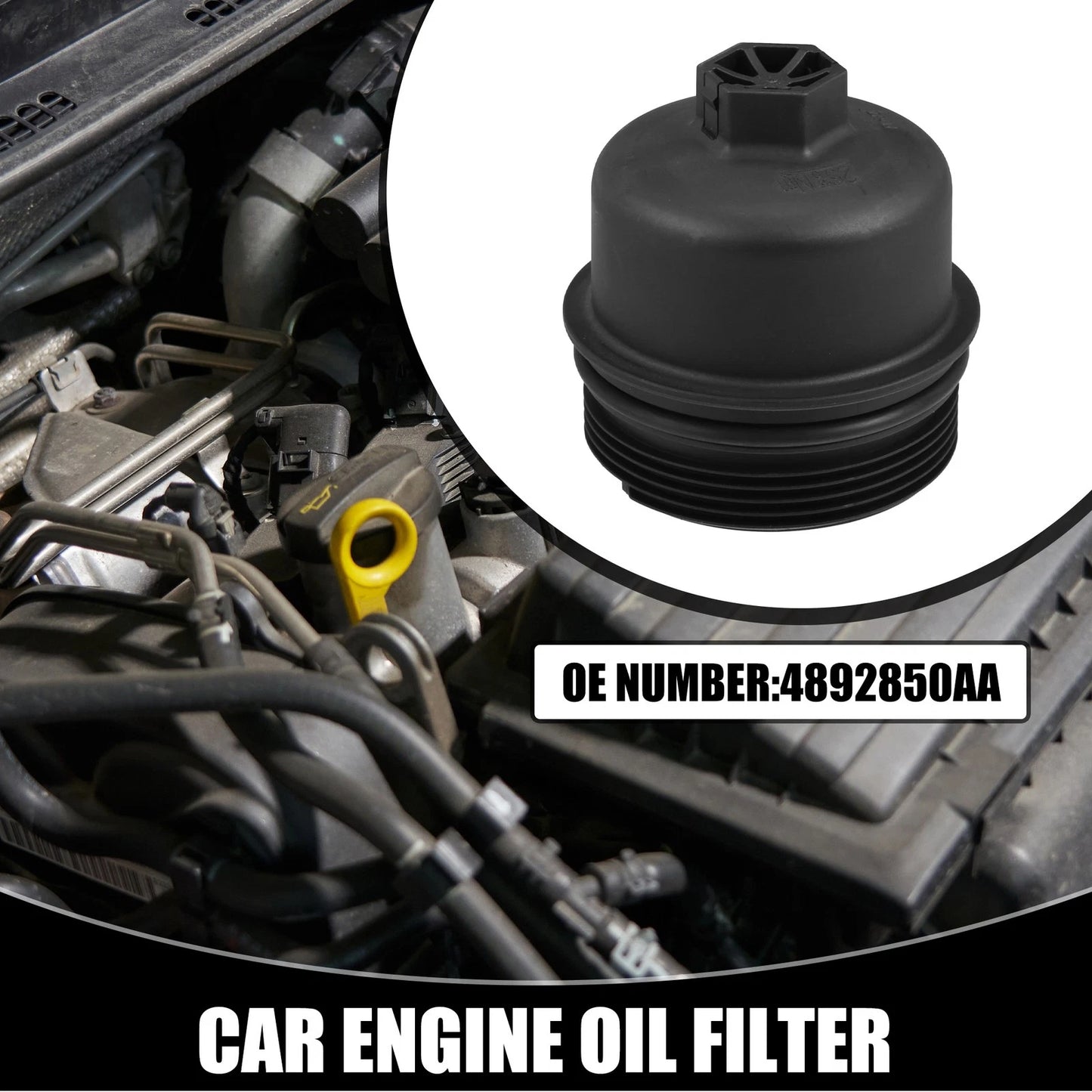 Oil Filter Housing Cap Cover No. 4892850AA for Dodge Dart (2012–2016)
