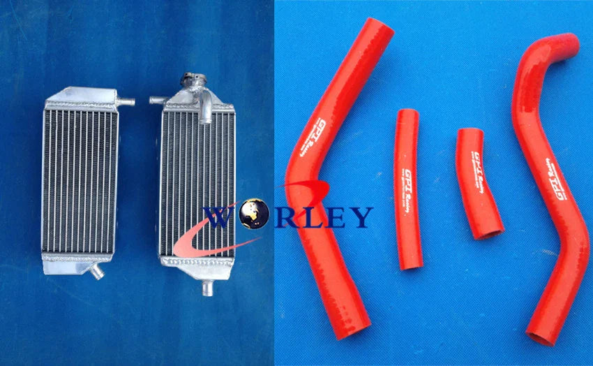 Aluminum Radiator & Hose for YAMAHA YZ250F YZF250 2014-2016 ( Blue)