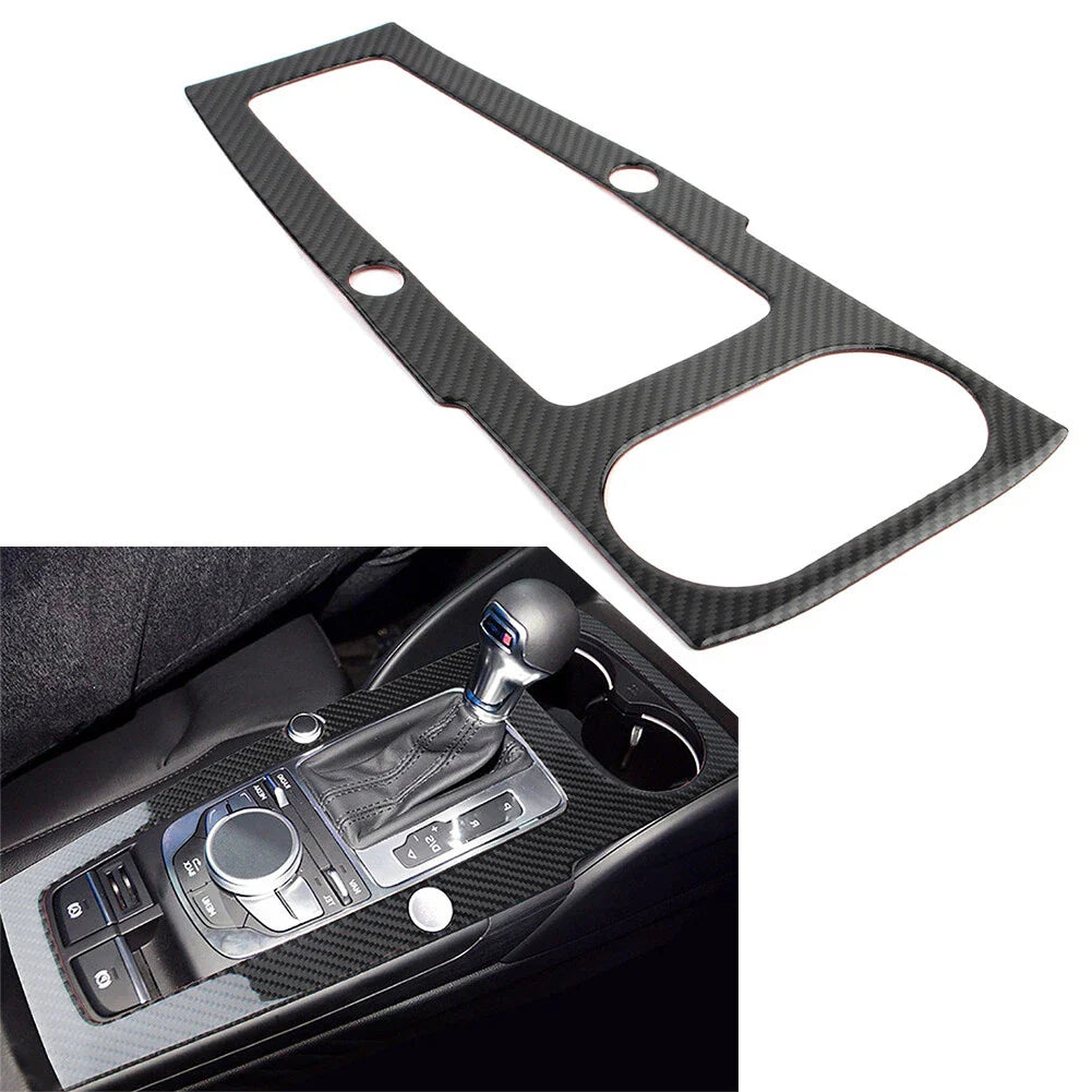 Carbon Fiber Center Console Gear Shift Panel Cover for Audi A3 (2014-2019)