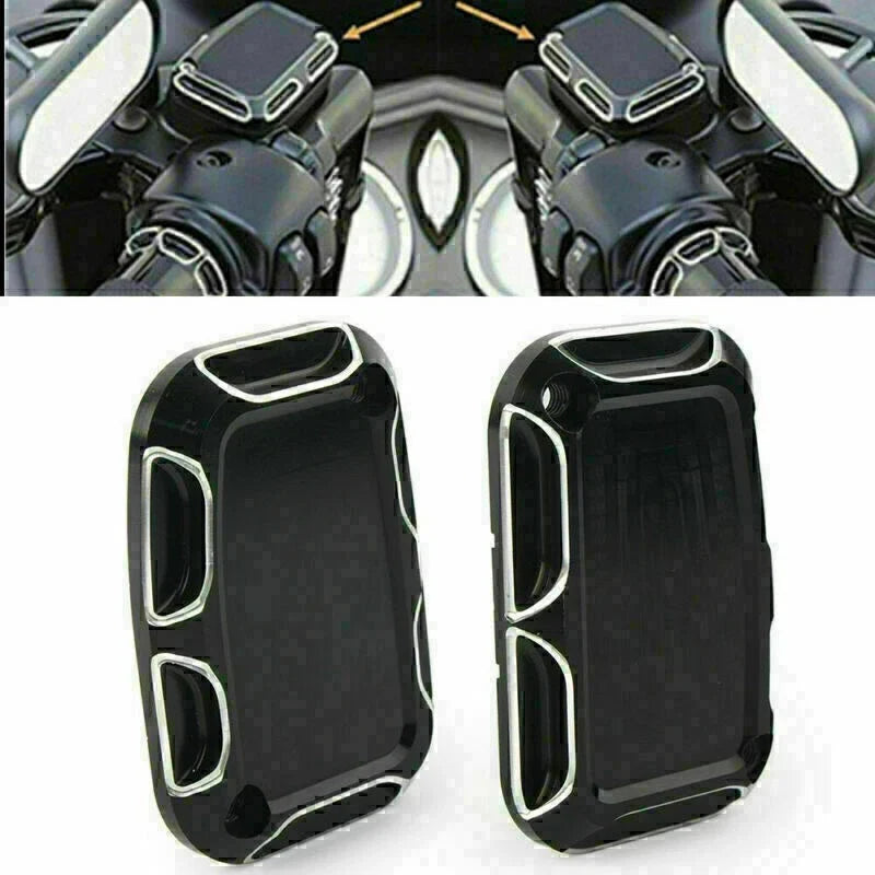 L&R ShallowCut Brake Master Cylinder Cover for Harley Touring 2014-2016