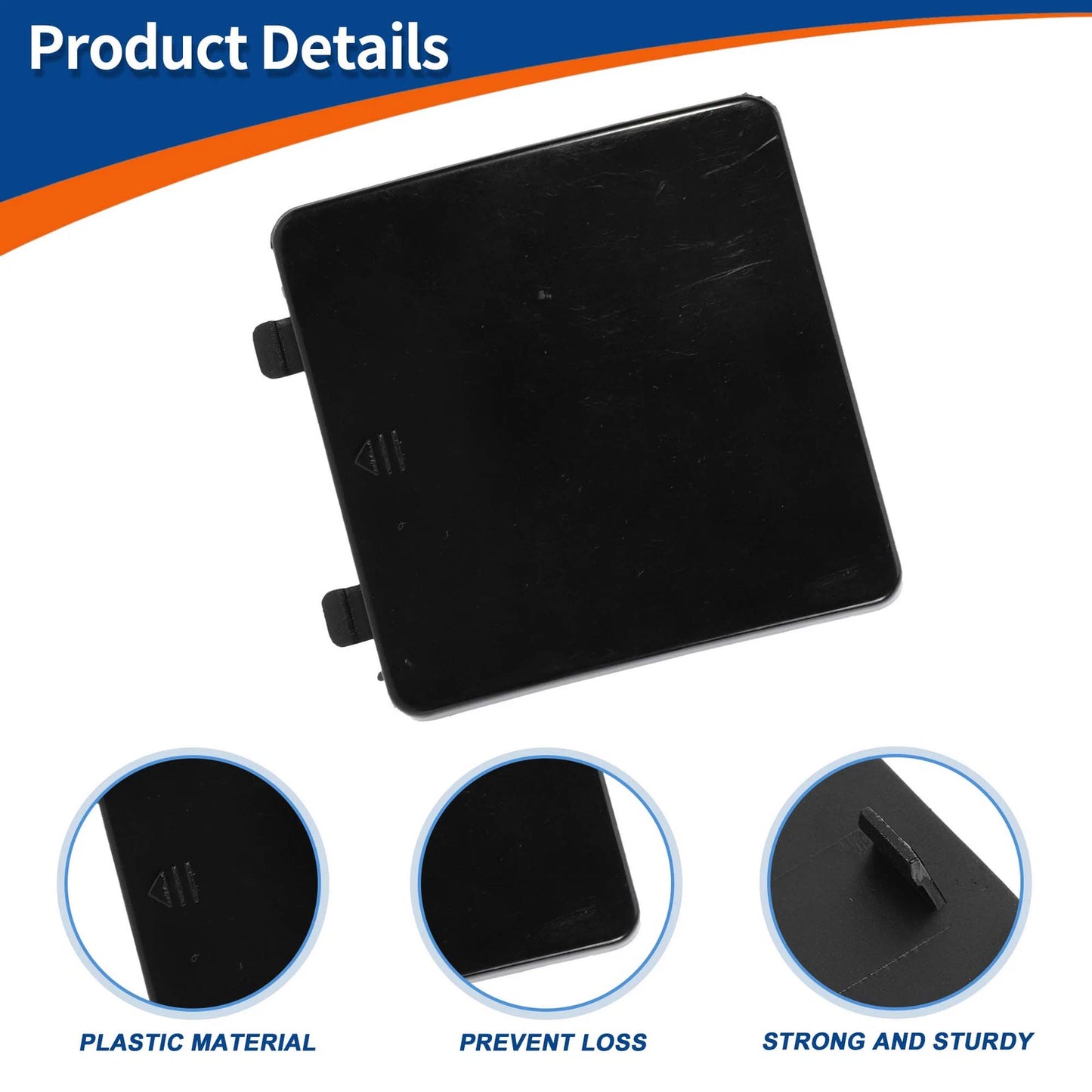 Tow Hook Cover for Mercedes-Benz CLS (2011–2018) No.A2198850026 Unpainted