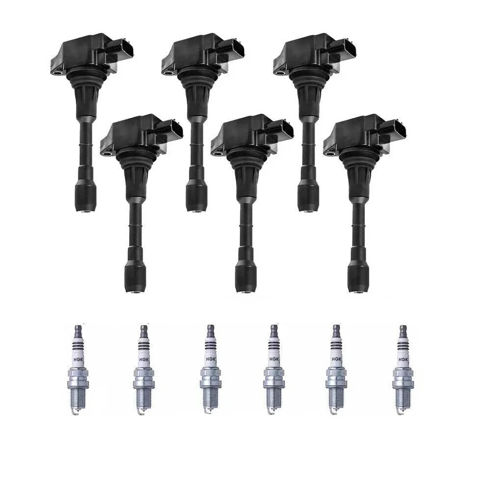 6 x Ignition Coils & 6 x Spark Plugs for Nissan Murano Z51 (2009-2014)