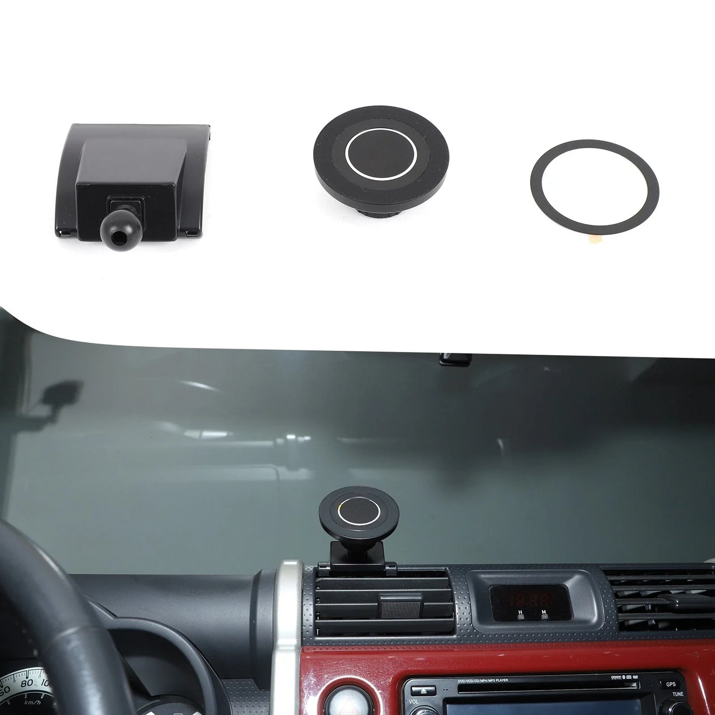 Dashboard Center Console Phone Holder Mount Stand for Toyota FJ Cruiser (2007–2017)