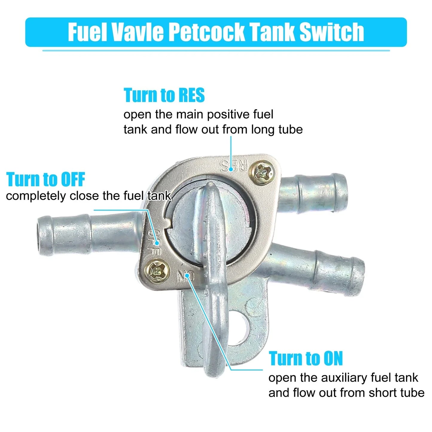 Motorcycle Fuel Valve Petcock for Honda CRF 250 450 (2004-2023)