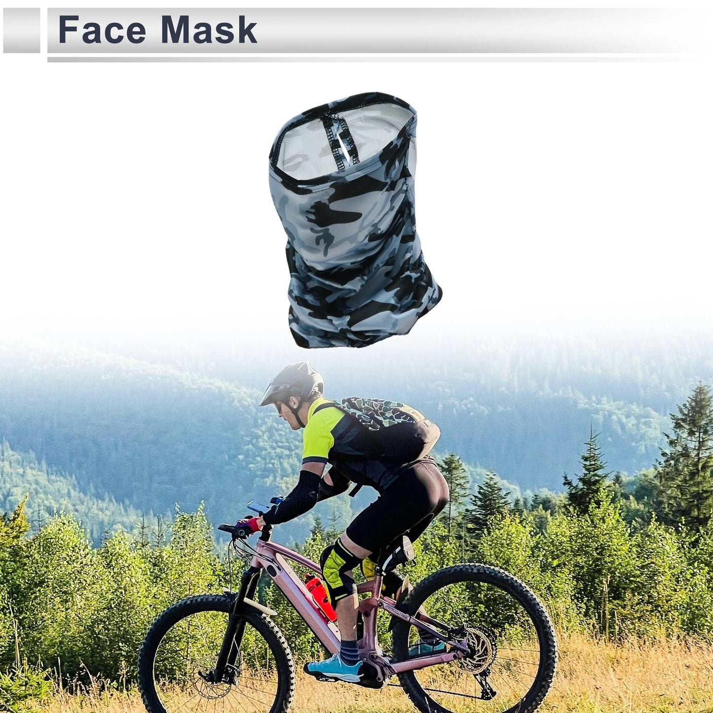 Half Pack UV Face Shield for Universal Fit (Breathable, Light Gray)