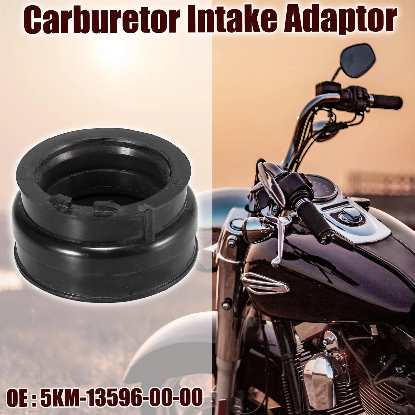5KM-13596-00-00 Carburetor Intake Adaptor for Yamaha Rhino (2004–2007)