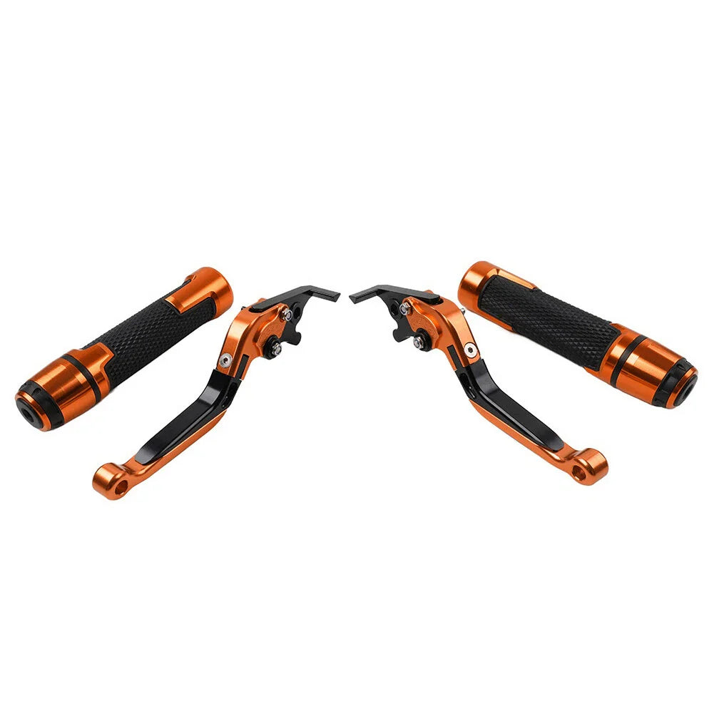 CNC Orange Extendable Brake Clutch Lever Set for Honda VFR1200 (2010-2016)
