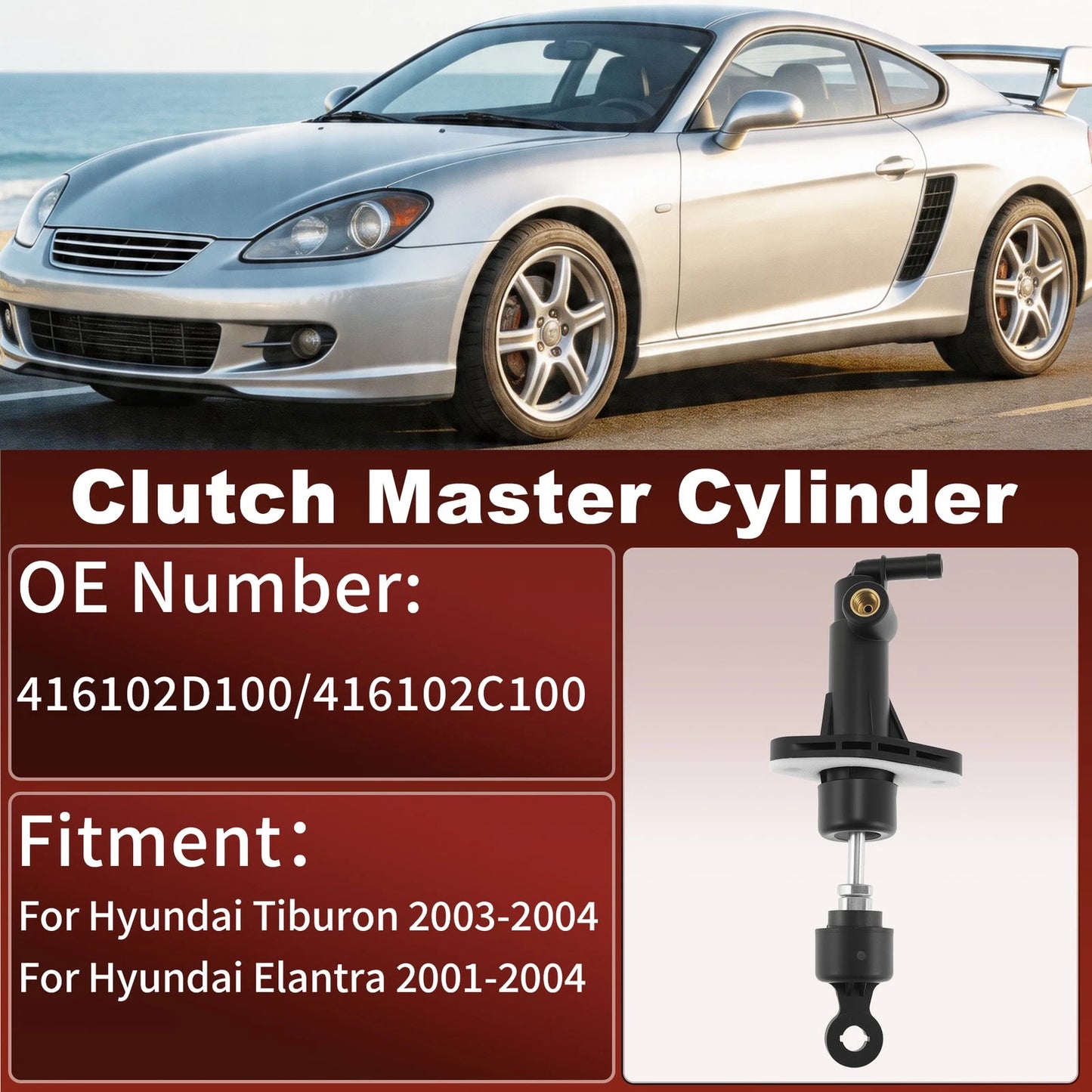 Clutch Master Cylinder for Hyundai Tiburon (2003–2004) 416102D100