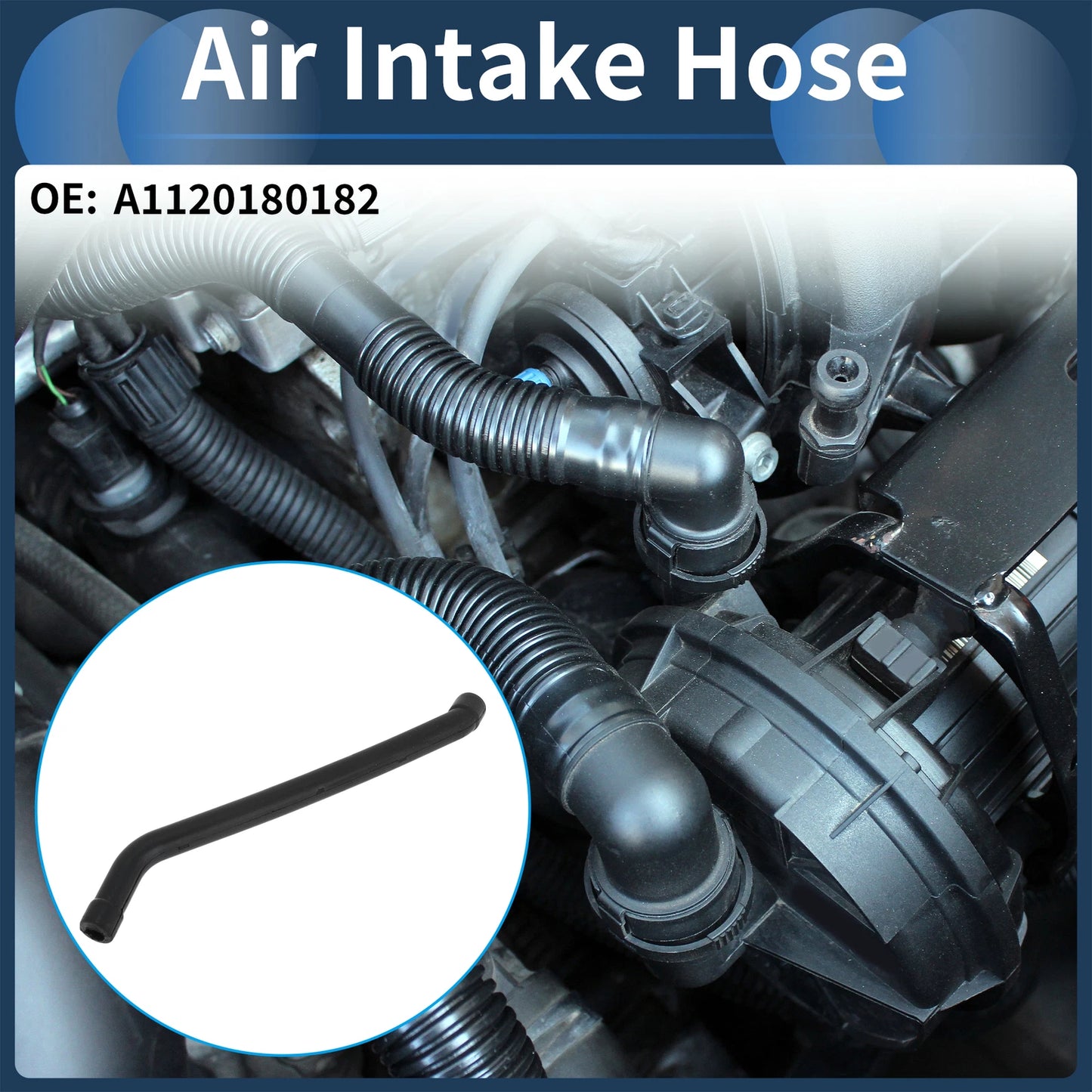 Engine Air Intake Hose for Mercedes-Benz C-Class W202 C240 (1997–2000) No.A1120180182