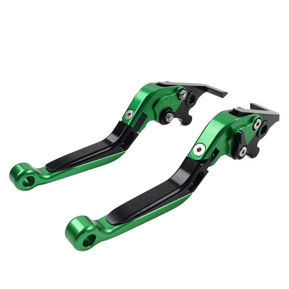 Extendable Brake Clutch Levers Green for Honda CB599 CB600 CB919 (98-06)