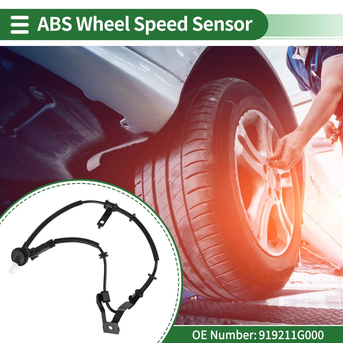 ABS Wheel Speed Sensor No. 919211G000 for Kia Rio (2006–2011)