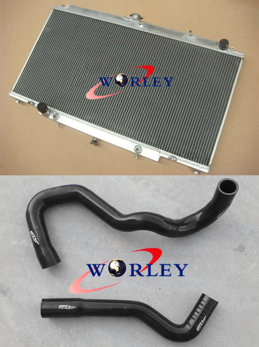 Aluminum Radiator + Hose for Patrol GU Y61 TD42 4.2L Diesel (12/97-On)