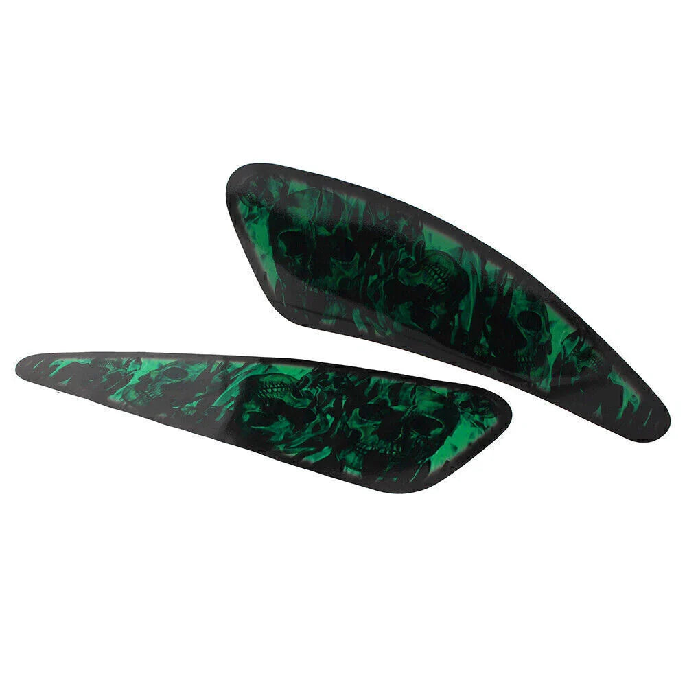 Green Skull Motorcycle Decals for Harley XL883 1200 (2004-2023)