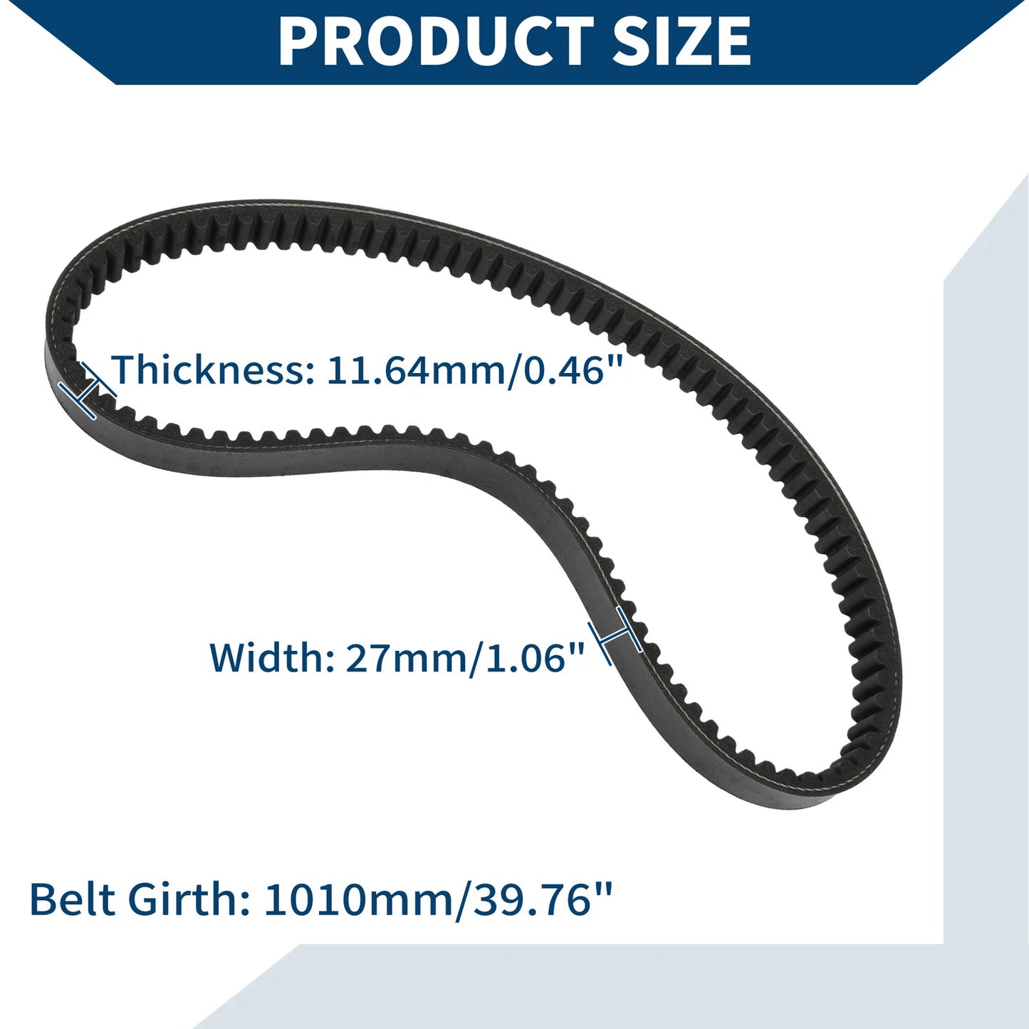 Drive Belt for Yamaha Golf Cart G2 G8 G9 G11 G14 G16 G22 G29-4 (1991–2023)