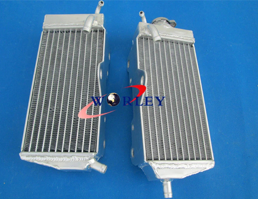 Aluminum Radiator & Blue Hoses for Honda CR125R CR125 1987-1988