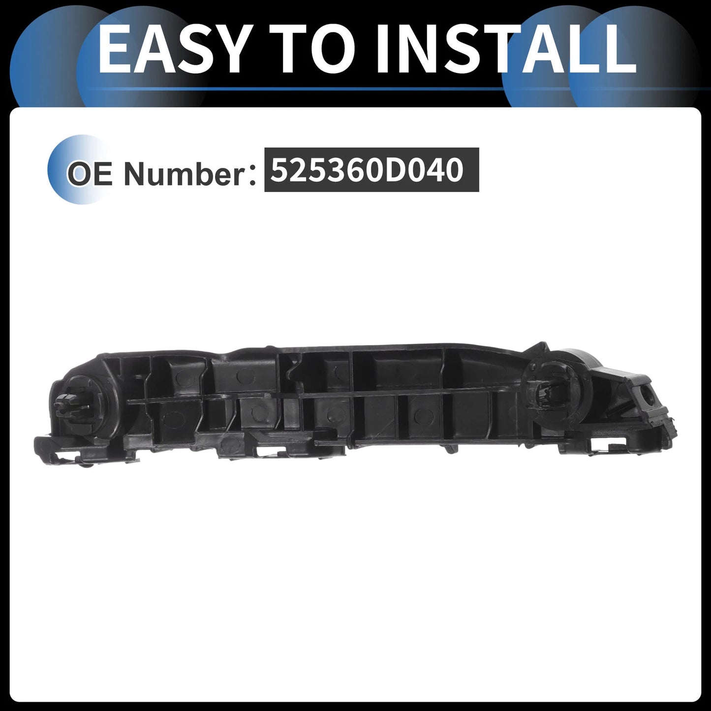 1pc Left Front Bumper Retainer Bracket No. 525360D040 for Toyota Yaris (2006–2009)