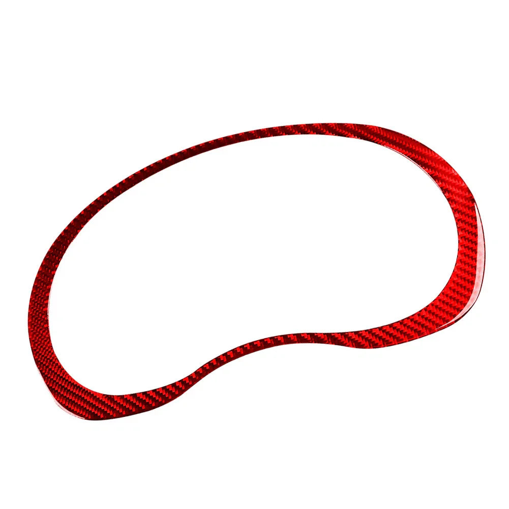 Red Carbon Fiber Speedometer Frame Cover Trim for Subaru WRX STI (2015-2021)