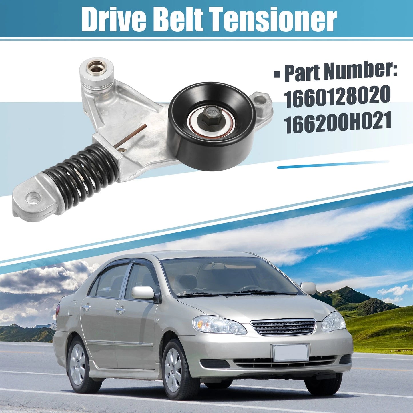 Belt Tensioner Pulley Assembly No. 1660128020/166200H021 for Toyota Camry (2007)