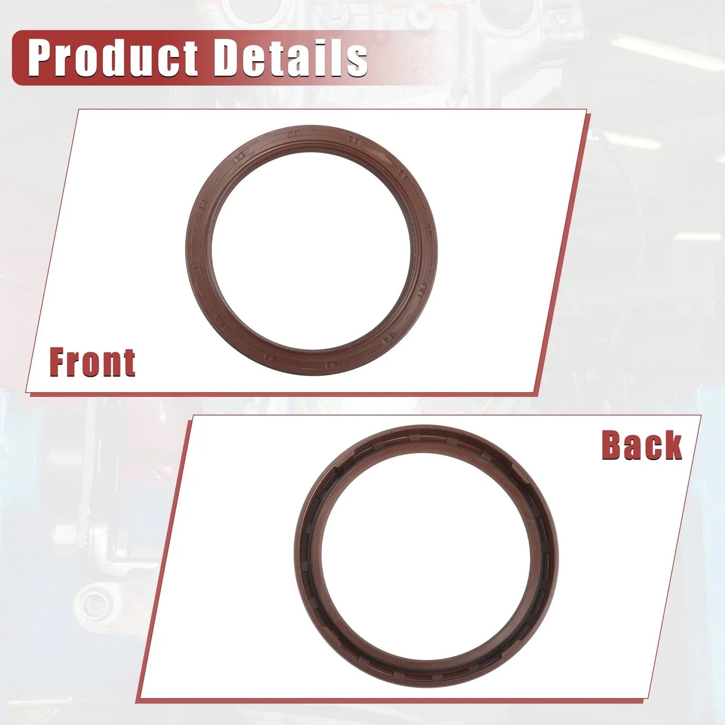 2 x Engine Crankshaft Oil Seals for Honda Pilot (2005-2012)