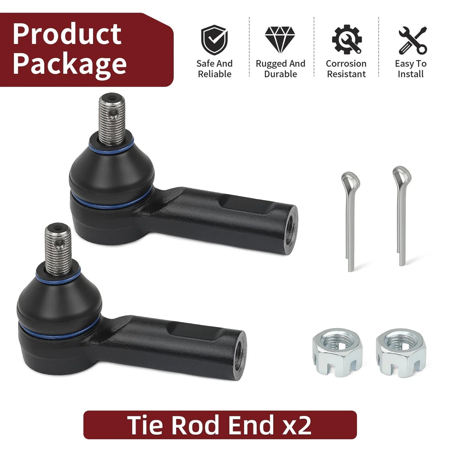 Tie Rod End Kit for Honda Pioneer 700/700-4 (2014–2024)