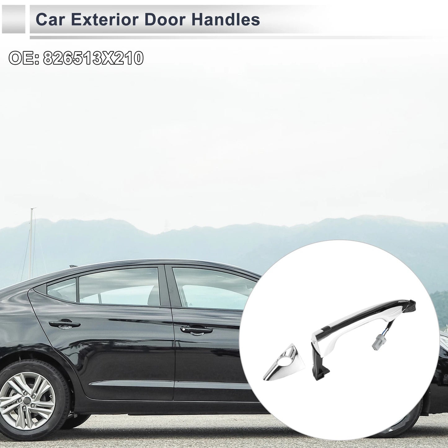 Front Left Door Handle for Hyundai Elantra (2011–2016) No. 82651-3X210