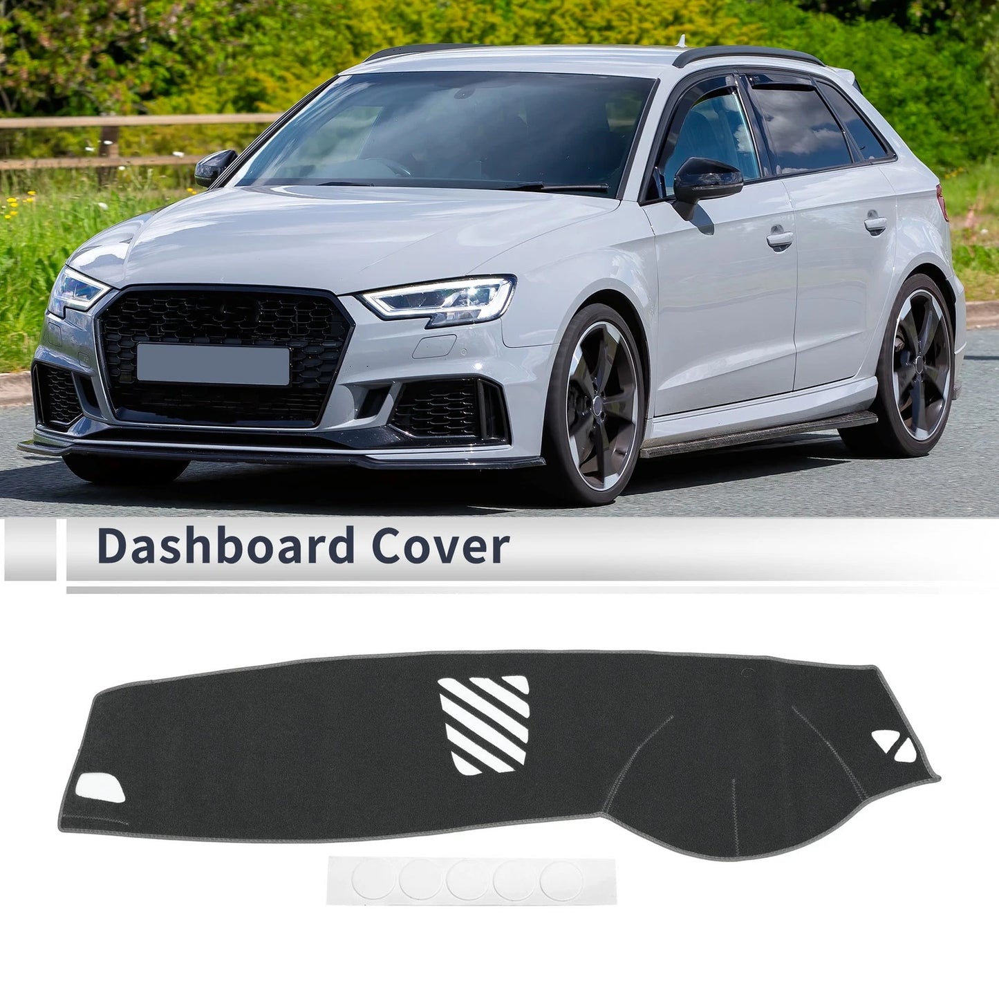Dashboard Cover Mat for BMW 5 Series F10 F11 (2010–2017) Sun Protector Gray