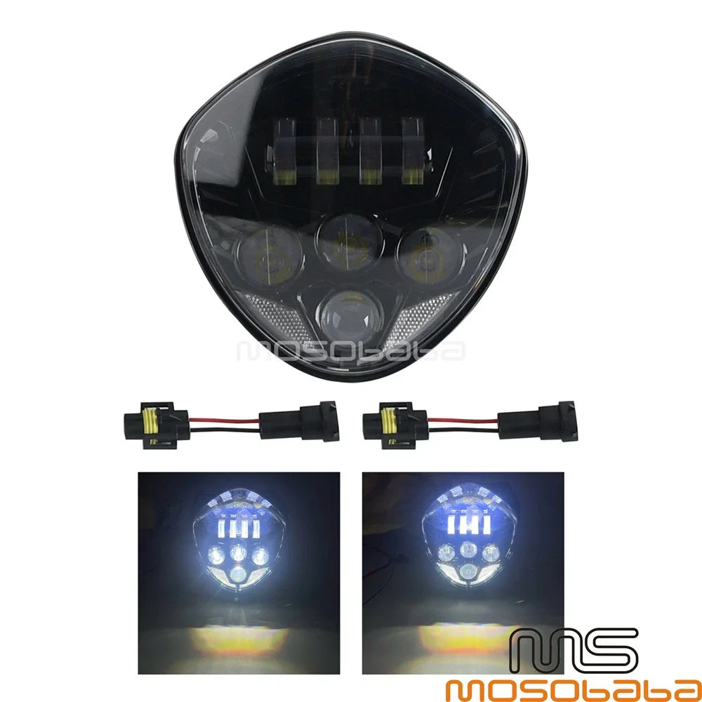 60W LED Headlight Hi/Low Beam for Victory Cross Country (2010-2017)