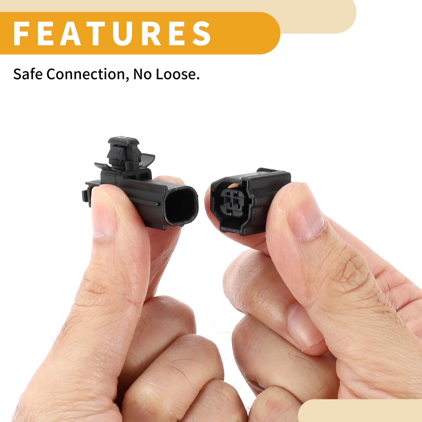 Set of 2 Pin ABS Wheel Sensor Connector Plug for Toyota