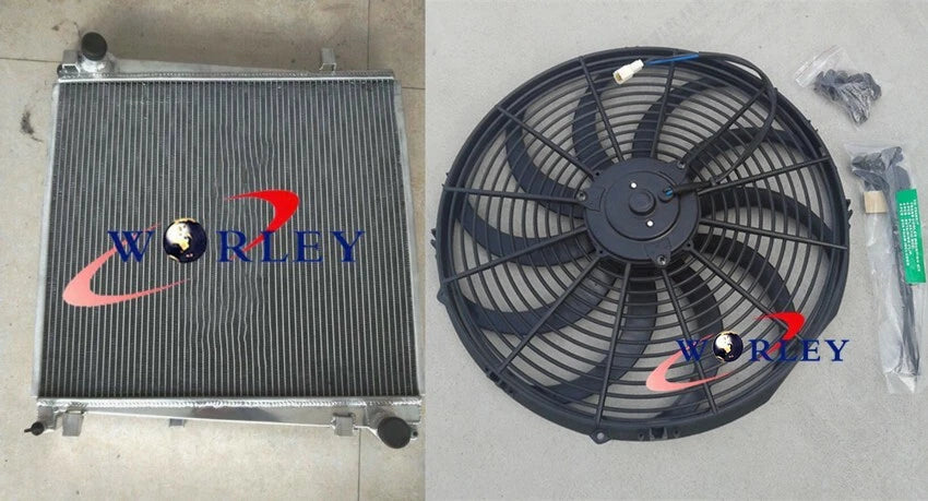 3-Row Aluminum Radiator with Fan for Ford Explorer (2002–2005)