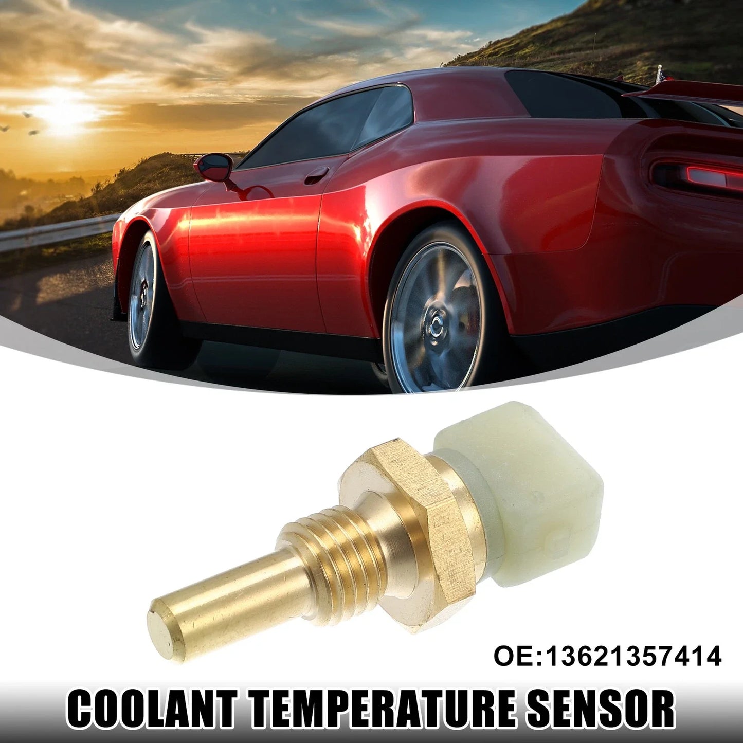 Engine Coolant Temperature Sensor Temp Sender for BMW 325 (1986 - 1988)