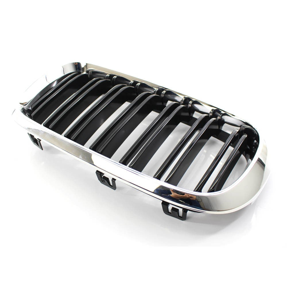 2X Black Chrome Front Grille for BMW X5 F15 X6 F16 M (2014–2018)