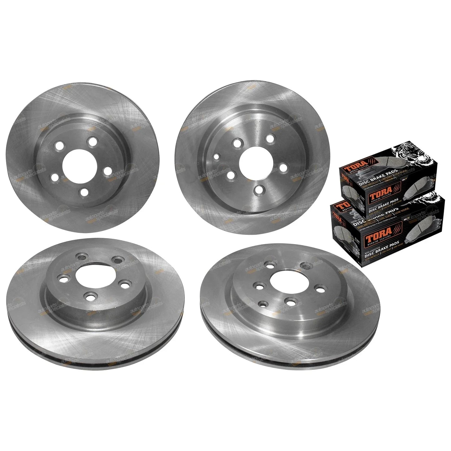 Front & Rear Rotors & Brake Pads for Falcon BF FG Territory SX SY SZ