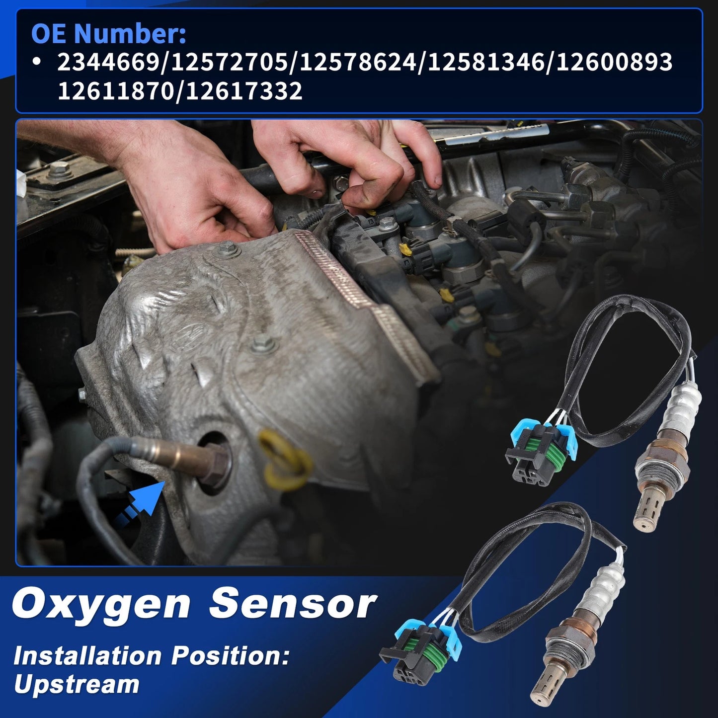 2X Upstream Oxygen Sensor for Chevrolet Silverado 1500 2500 3500