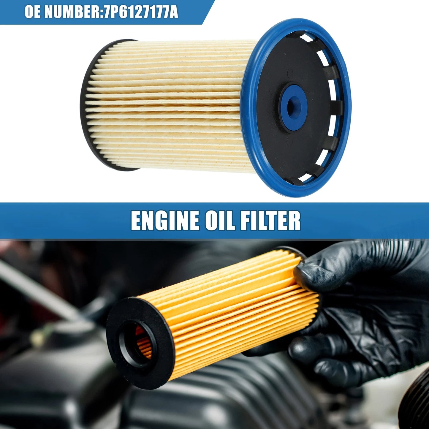 Engine Oil Filter No. 7P6127177A with O Ring for Volkswagen Touareg