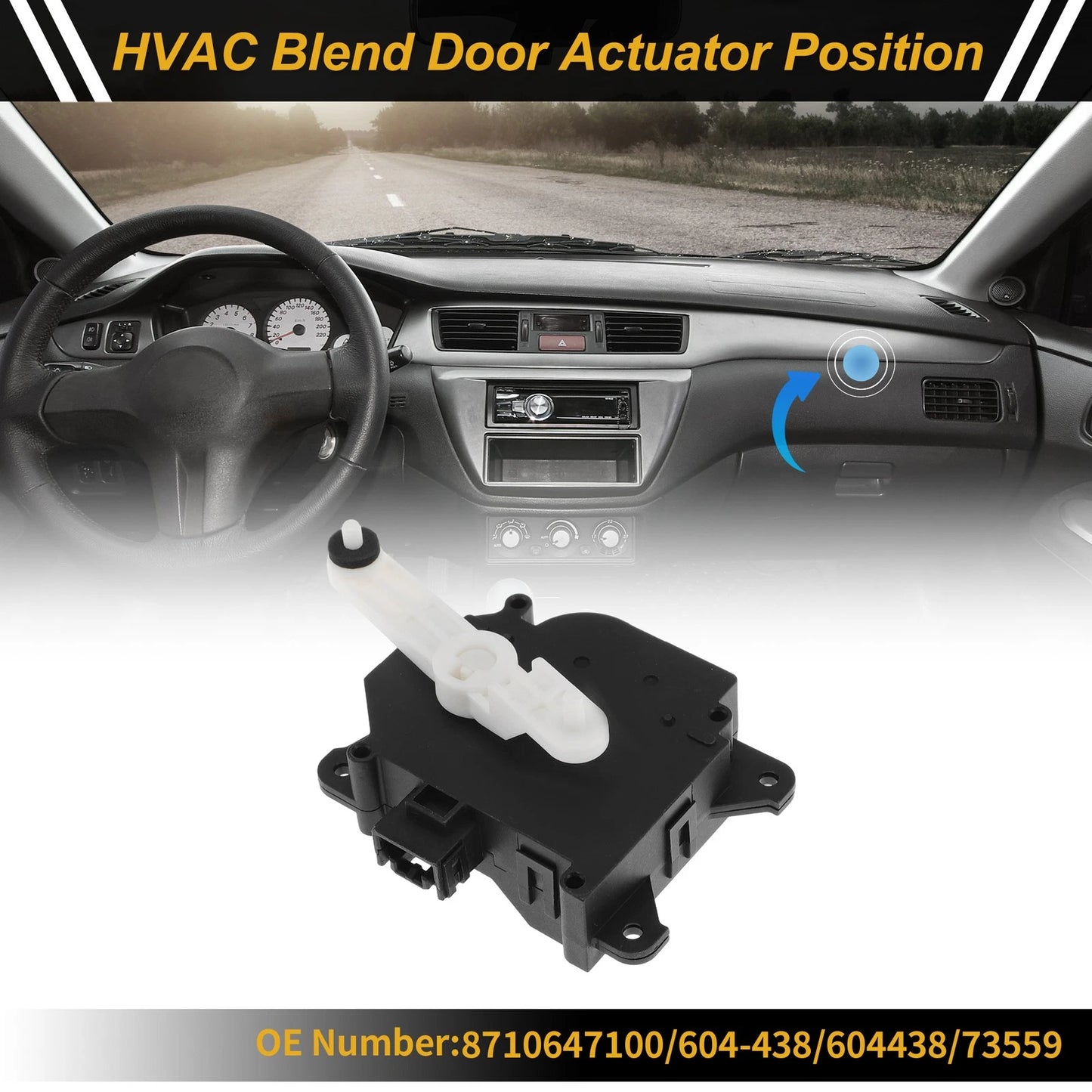 HVAC Heater Blend Door Actuator for Toyota Prius (2004–2009) No. 8710647100