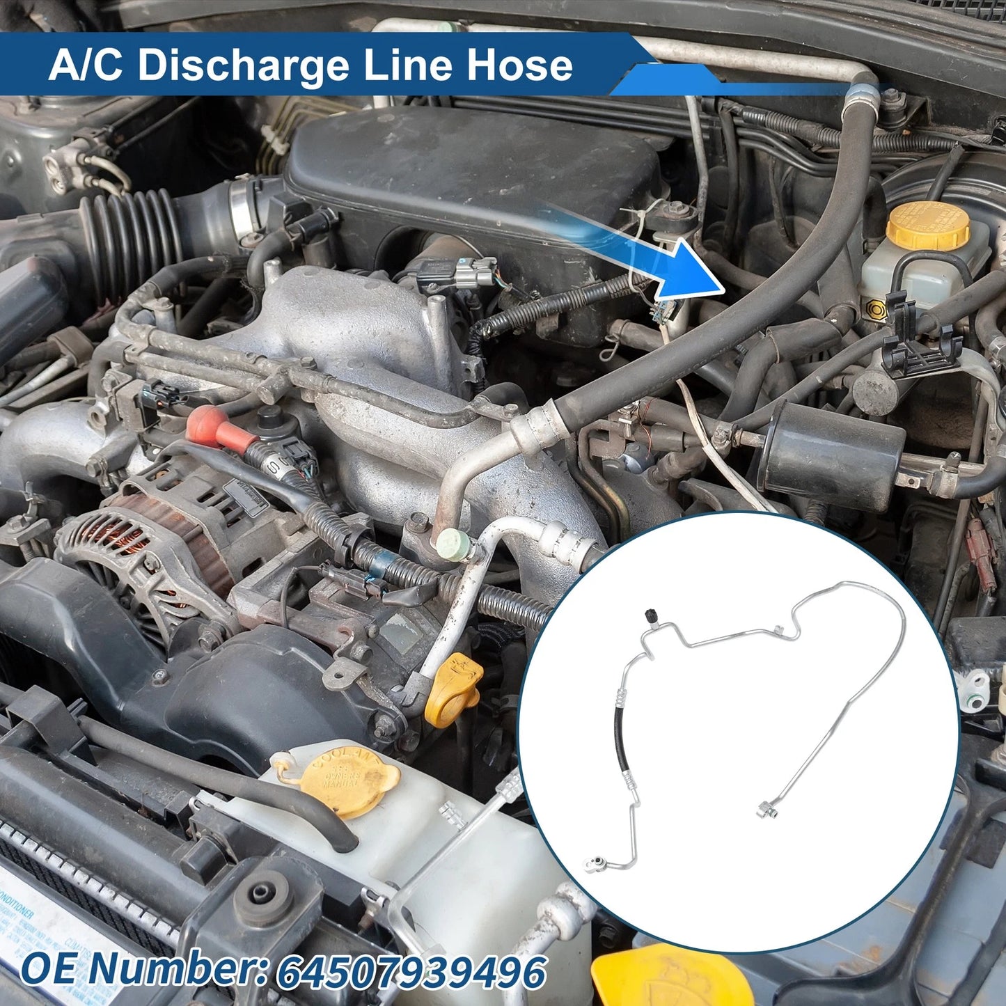 A/C Refrigerant Liquid Hose for BMW 2 Series (2020–2025) No. 64507939496