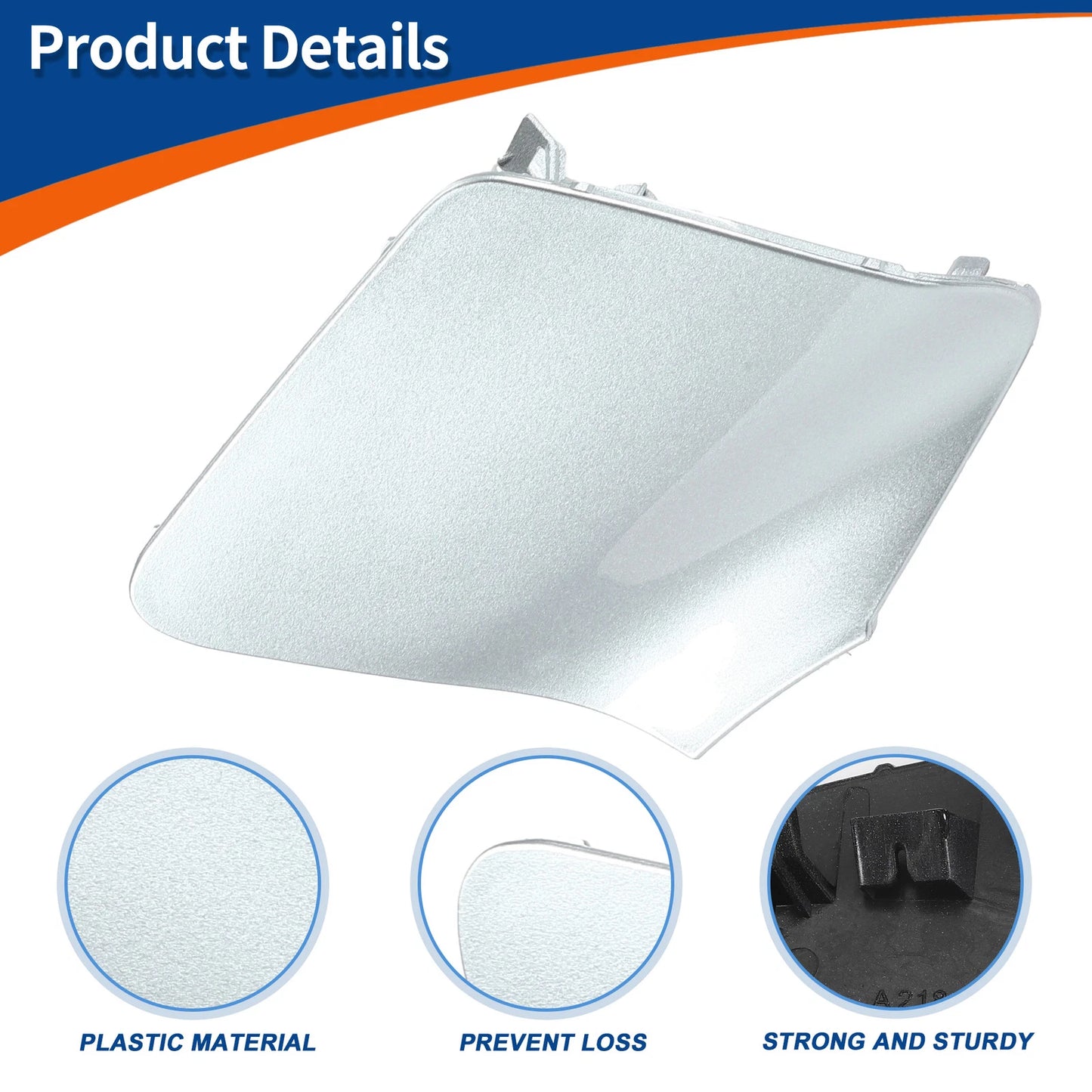 Tow Hook Cover for Mercedes-Benz (A2188850626) Diamond Silver