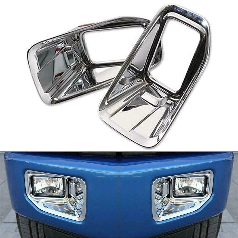 2X Chrome Front Fog Light Decoration Cover Trim for Ford F-150 (2015–2018)