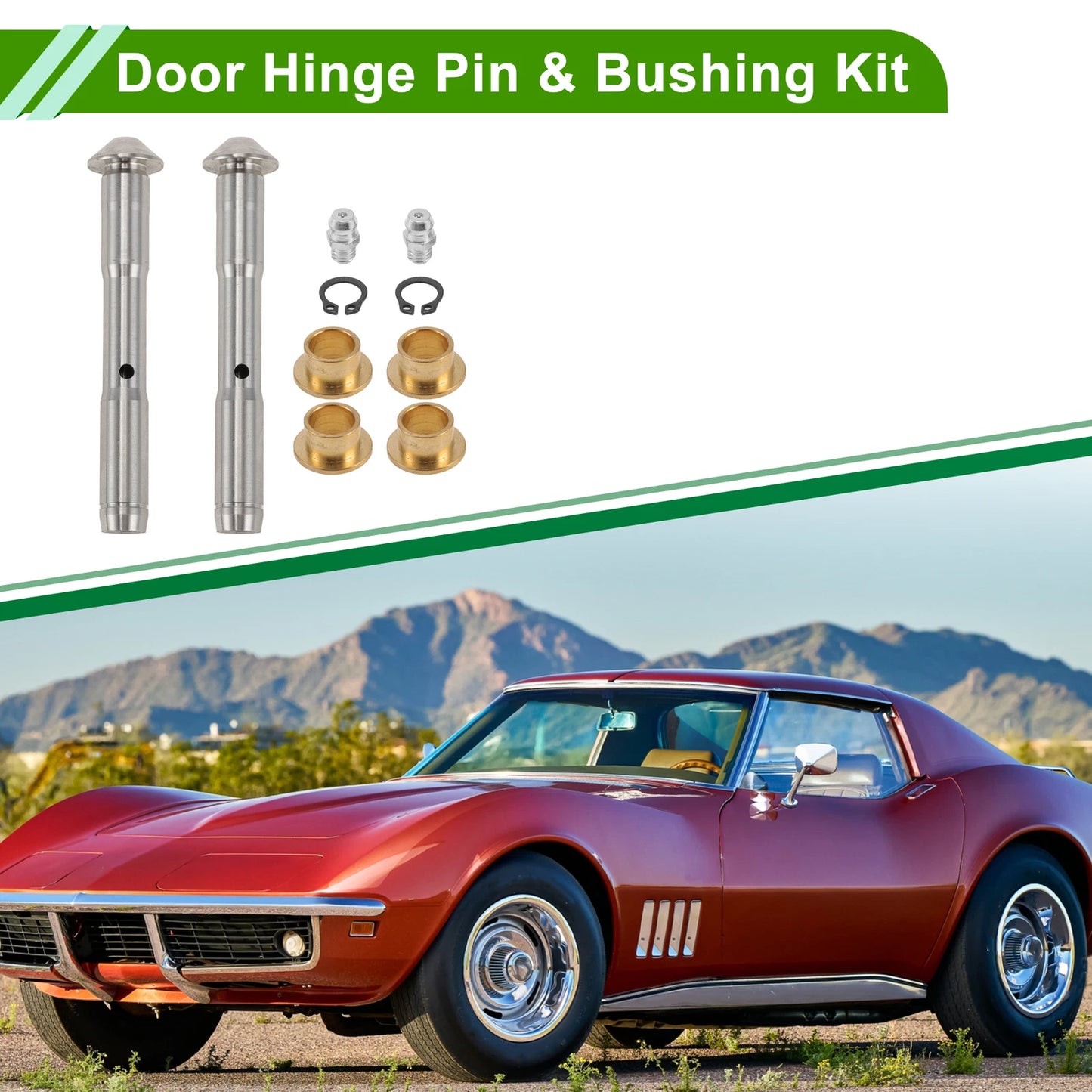 Door Hinge Pin & Bushing Kit for Chevrolet Express (2003–2023) Set of 1