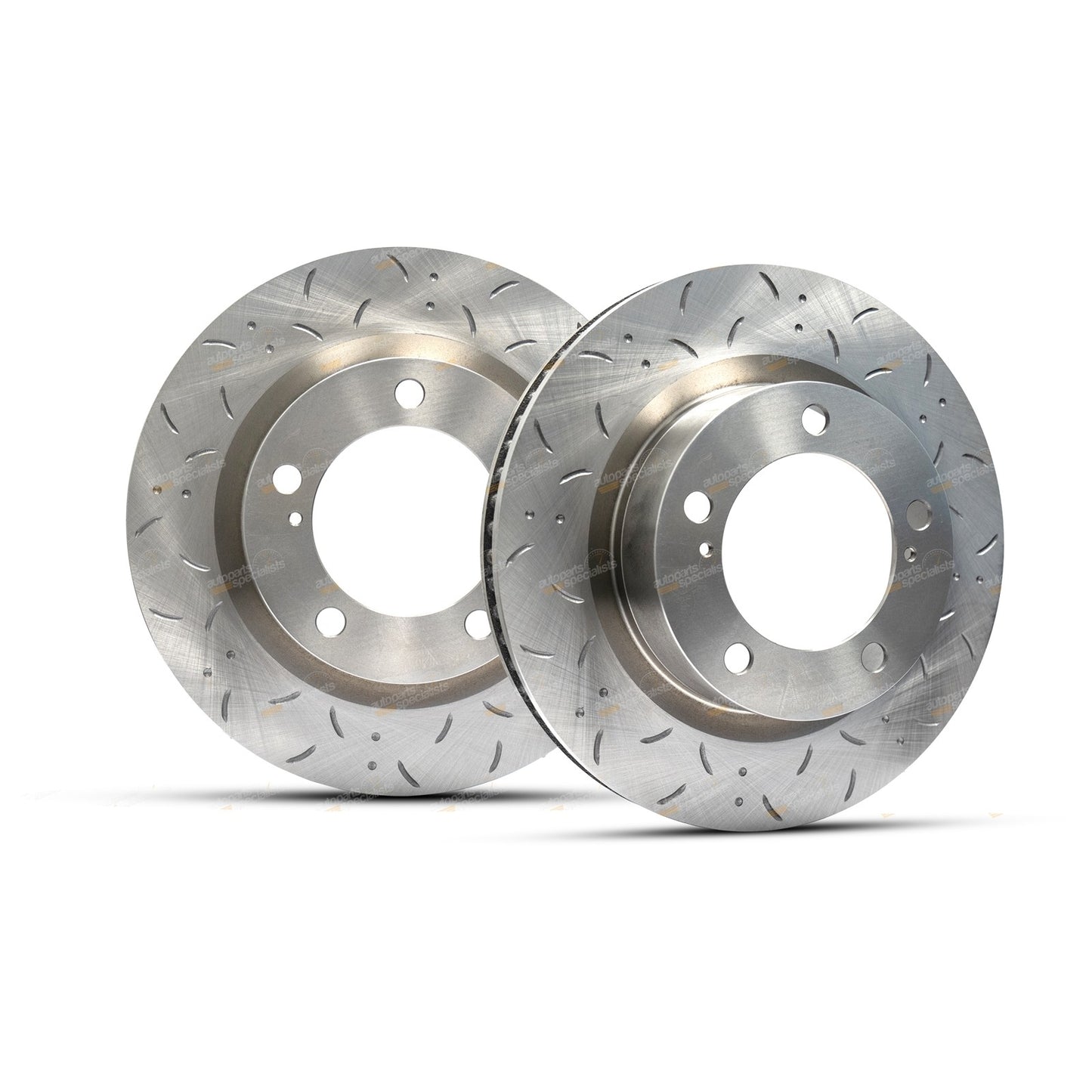 Slotted Dimpled Front Disc Brake Rotors for Lexus LX570 (2008–2015)