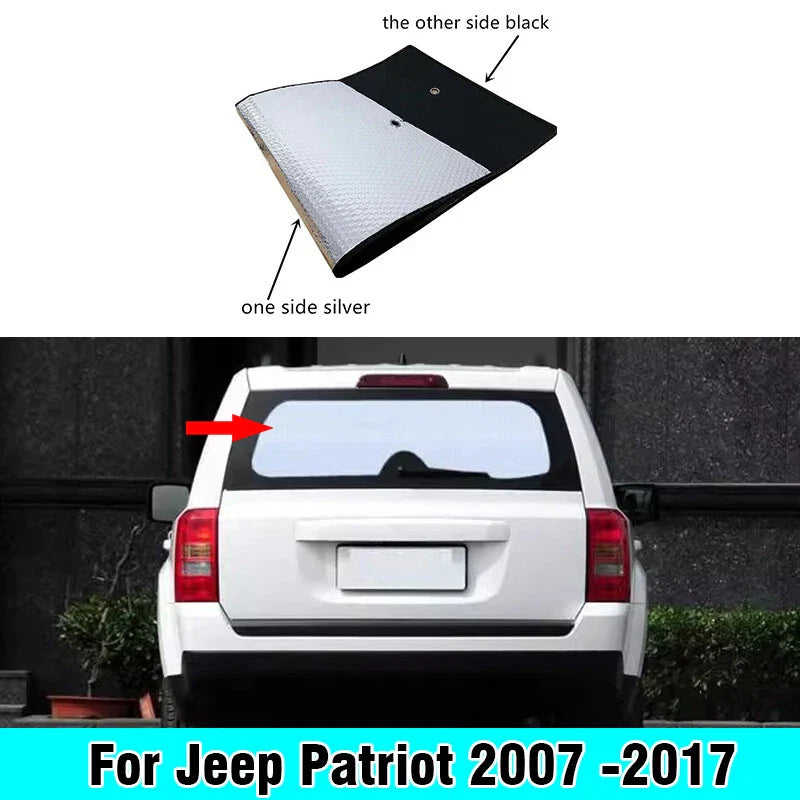 Rear Windshield Privacy Thick Sunshade Cover for Jeep Patriot (2007–2017)