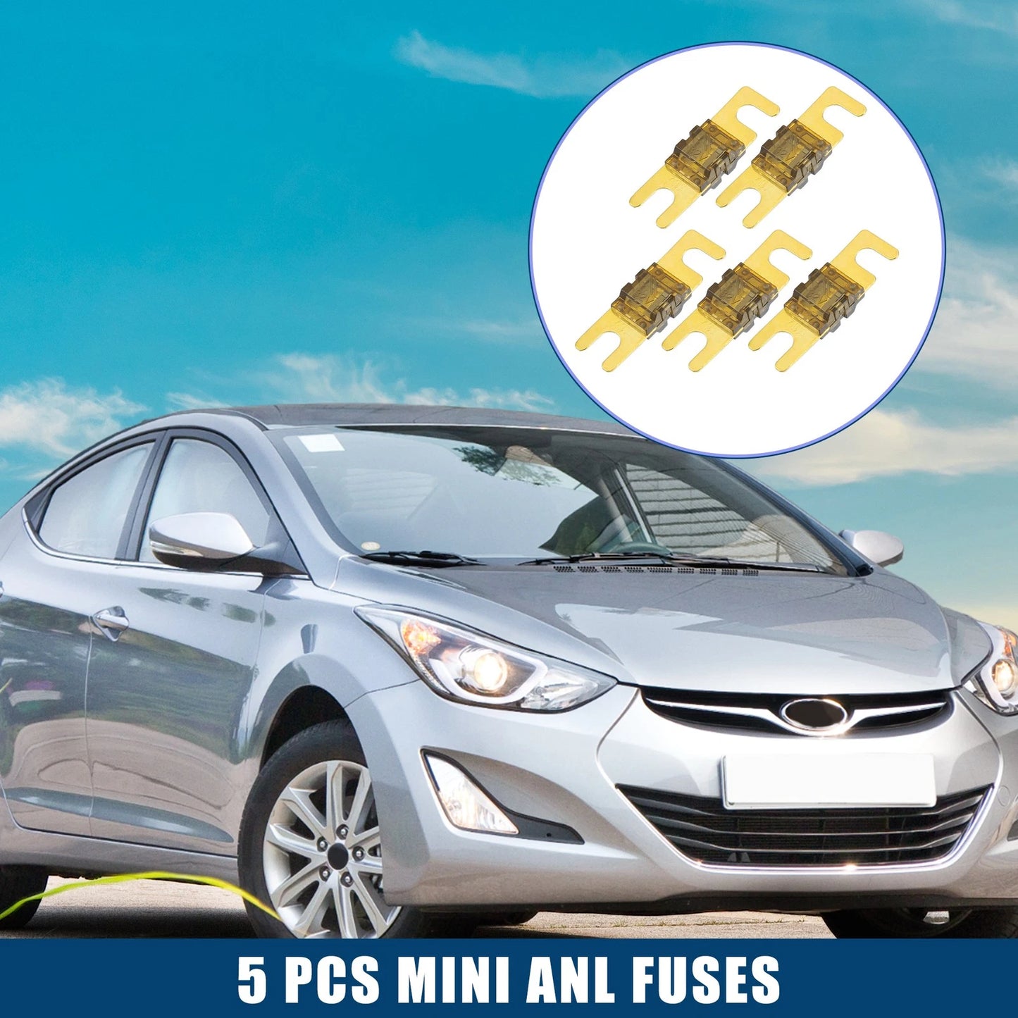 5pcs Mini ANL Fuses 70A for Car Motorcycle Boat (Universal)