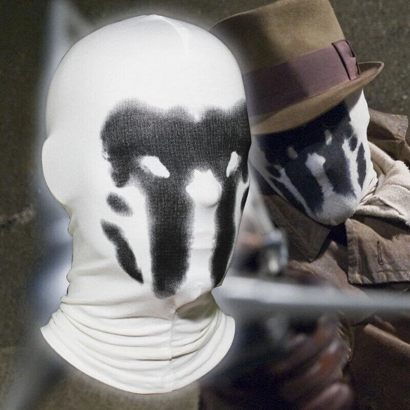 Rorschach Mask for Watchmen Cosplay Costume (Full Face)