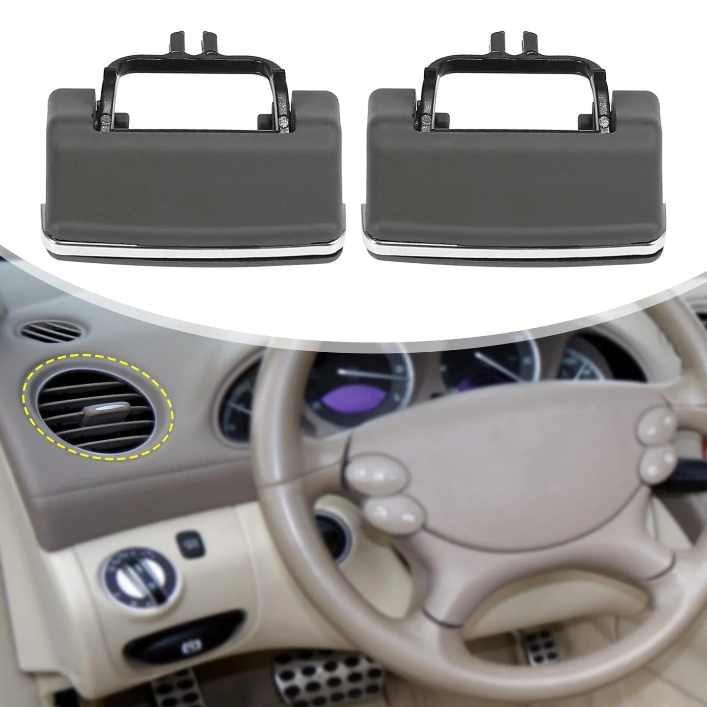 4 Pcs A/C Vent Outlet Tab Clips for Mercedes Benz GL450 ML350 ML550 (2006-2012)