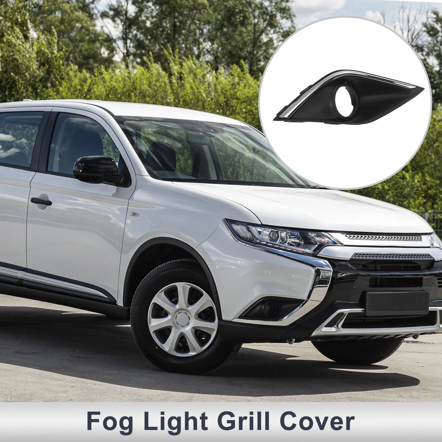 1 Pc Fog Light Grill for Mitsubishi Outlander (2016–2019)