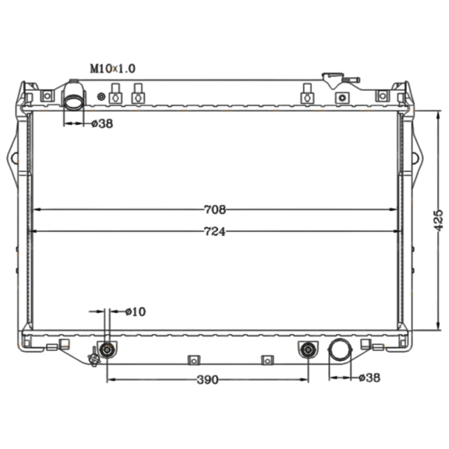 Radiator for Toyota Land Cruiser 80 (1992–1998)