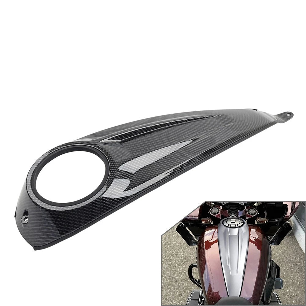 Carbon Fiber Dash Fuel Tank Console Cover for Harley Road Street Glide CVO (2023–2025)