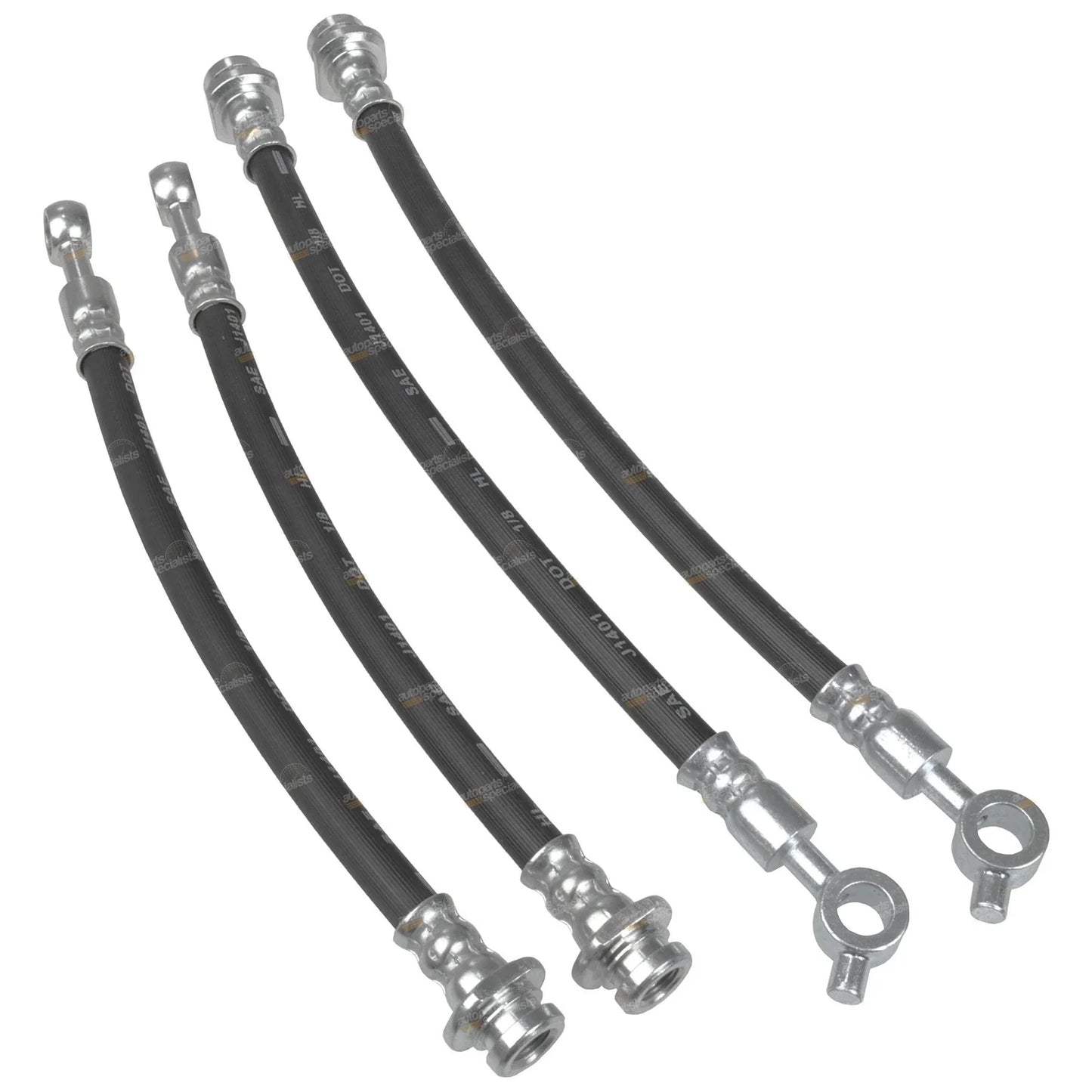 Front & Rear Brake Line Hose Set for Patrol GQ Y60 / Ford Maverick (1988-1997)